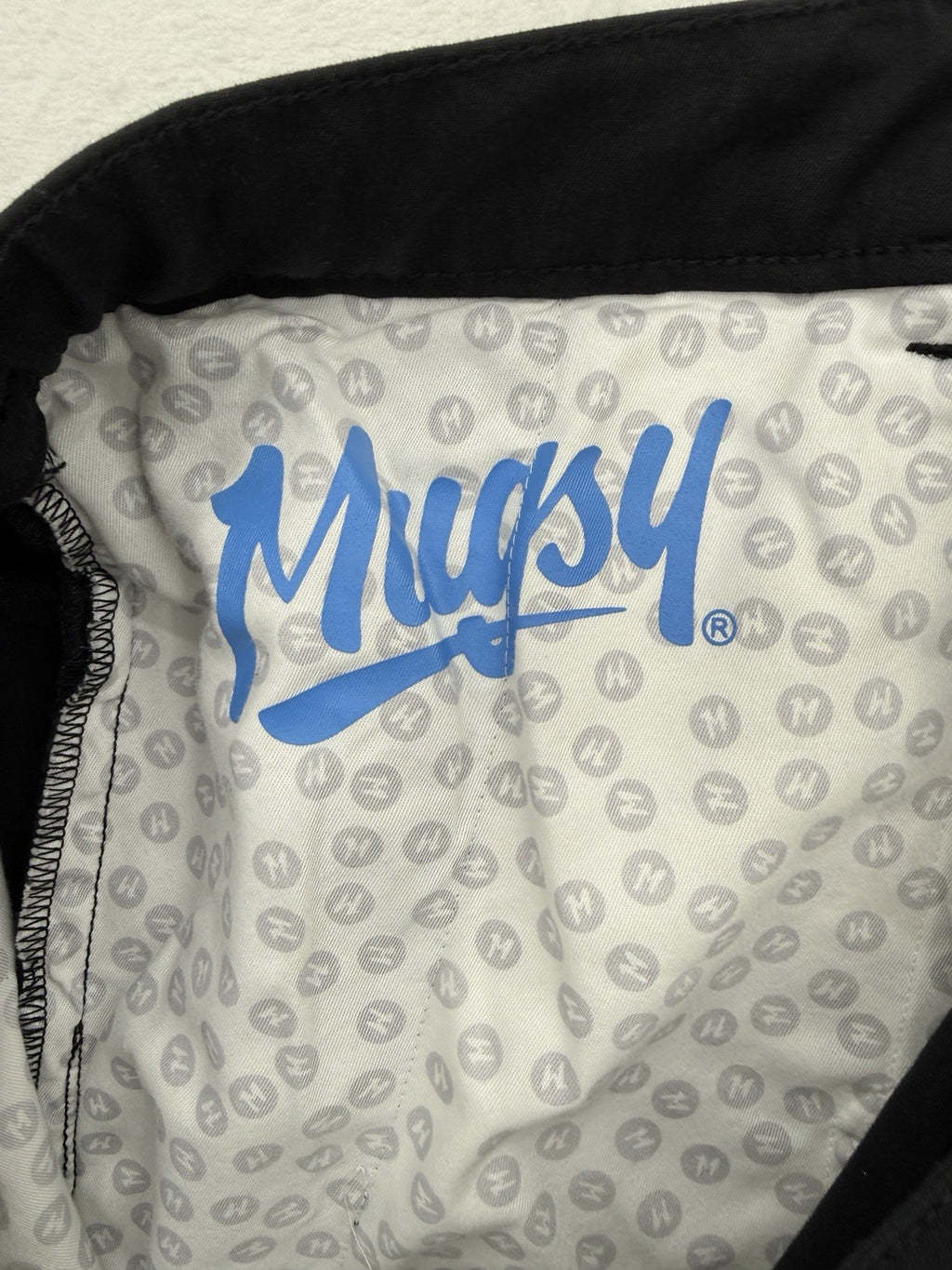 Mugsy Travelers Shorts XXL Mens Black 8” Cotton Stretch Back Elastic