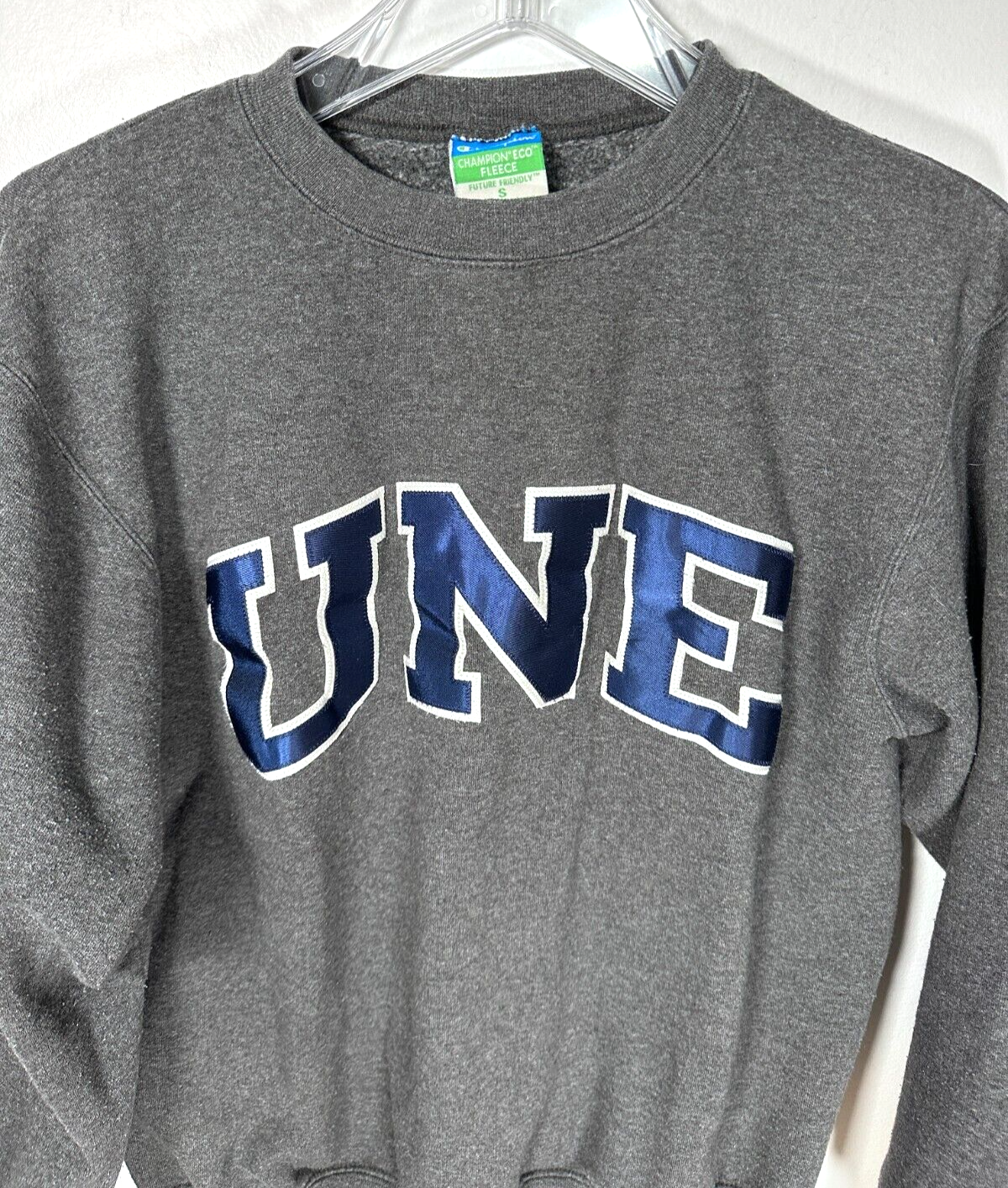 Vintage UNE University of New England Champion EcoFleece Sweatshirt Maine Small