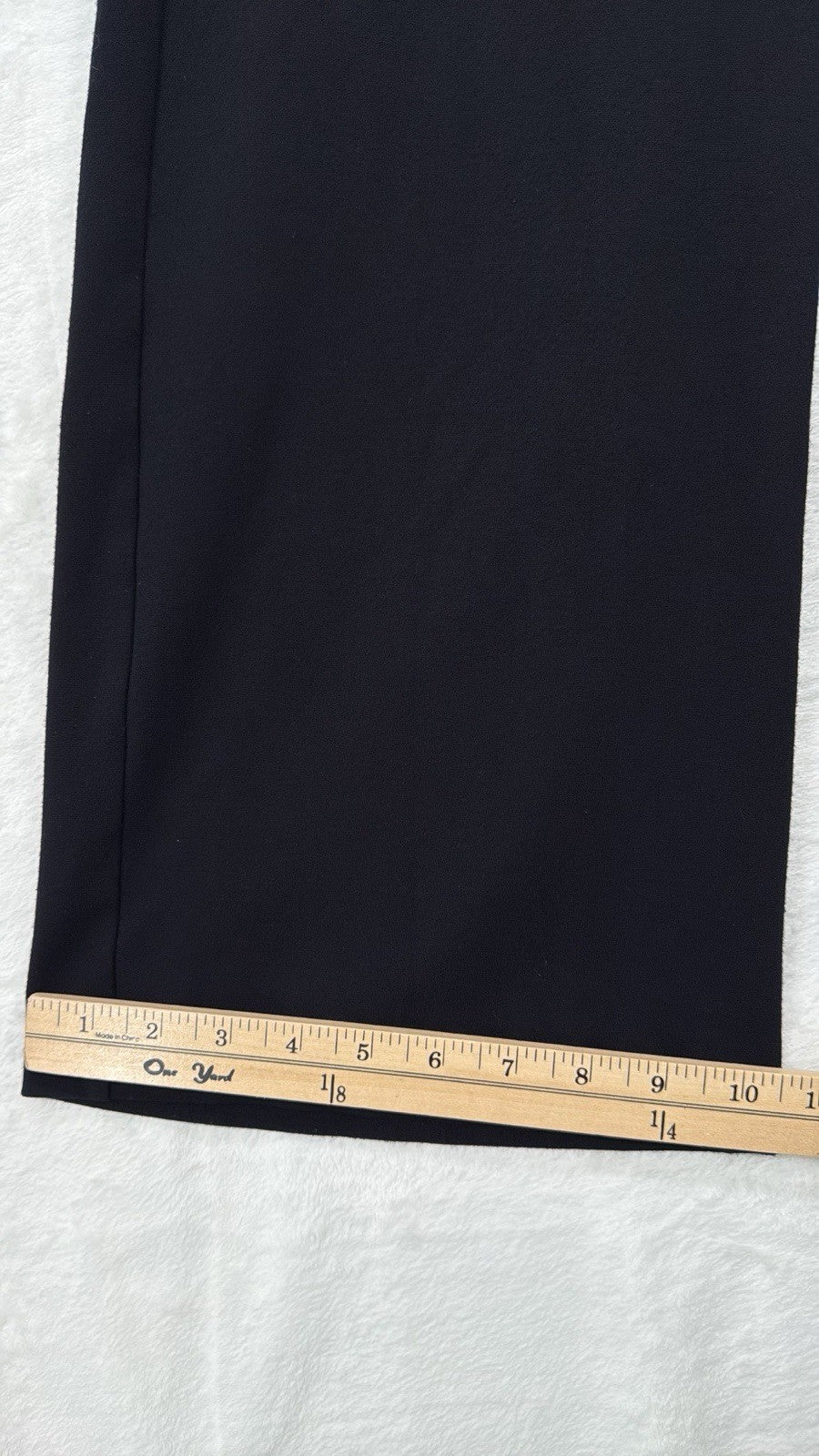 J Jill Ponte Full Leg Crop Pants Small Petite Black Knit Pull On Womens