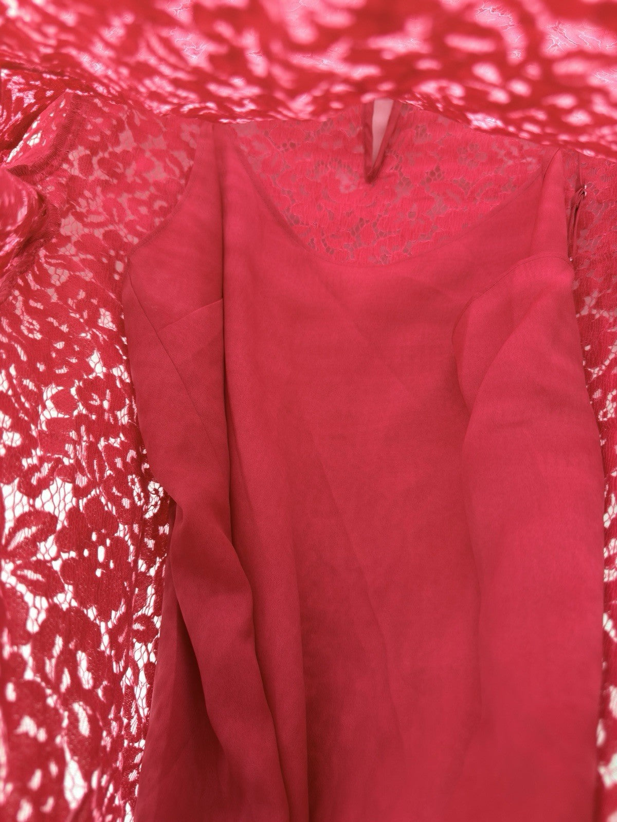 J Crew Womens Top 2 Pink Lace Long Sleeve Cami Set Mock Neck Scalloped New NWT