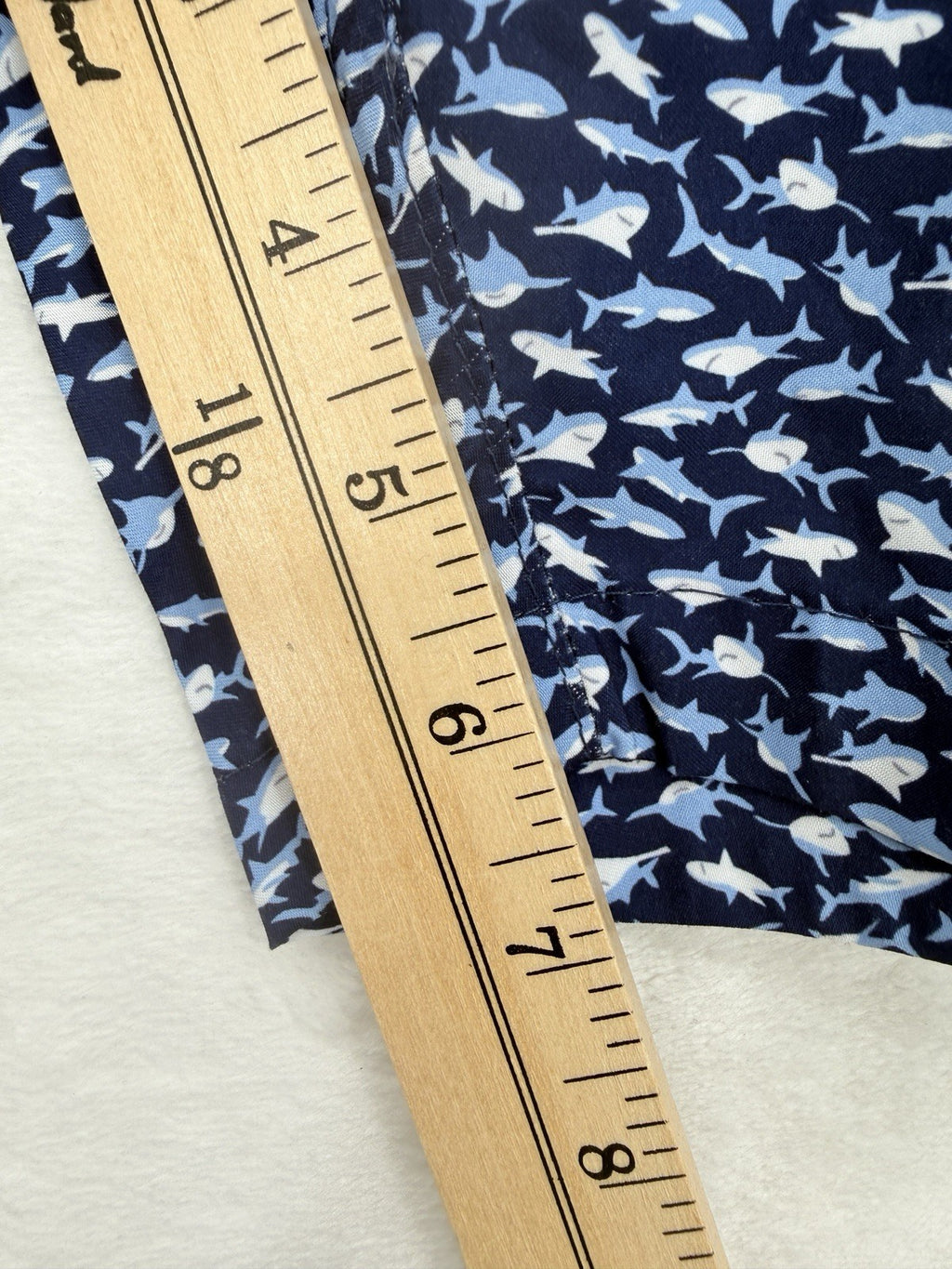 Blue Wave Swim Trunks XXL Mens Sharks Blue Swimsuit Mesh Lined 6.5” New NWT