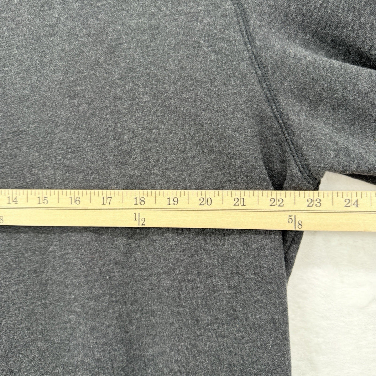 Lands End Serious Sweats Sweatshirt Mens Large Gray Crew Neck Pullover
