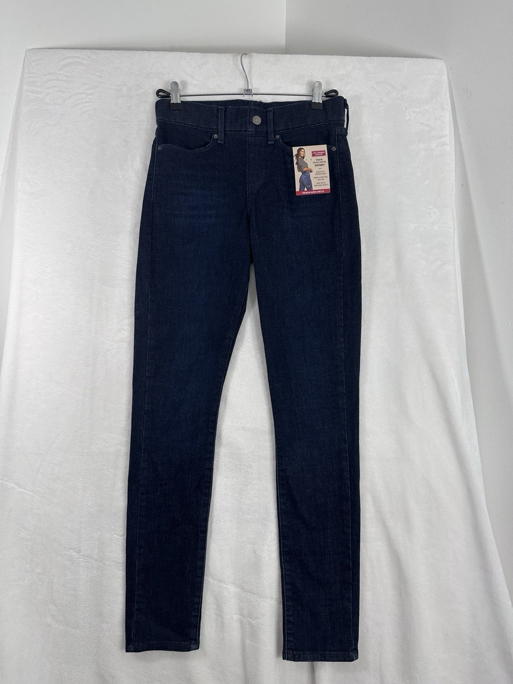 Levis Signature Jeans 4 27 Shaping Perfect Pull On Skinny Womens Dark Blue NEW