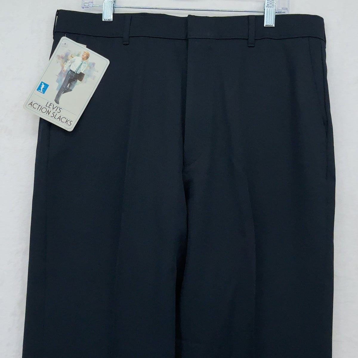 Levi's Action Slacks Dress Pants 35x34 Mens Blue Sta-Prest Made in USA New NWT
