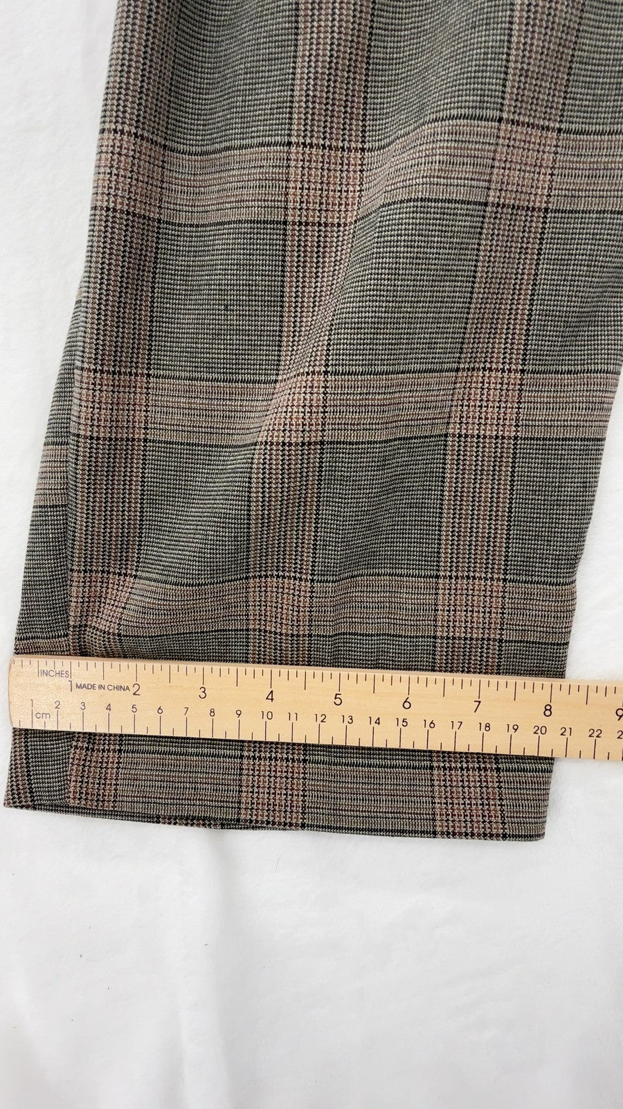 Old Navy Billie Pants XL Womens Brown Plaid Pull On Straight Leg Comfort Waist