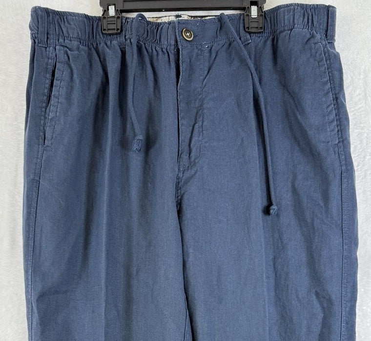 28 Palms Linen Pants XL 30 Womens Blue 100% Linen