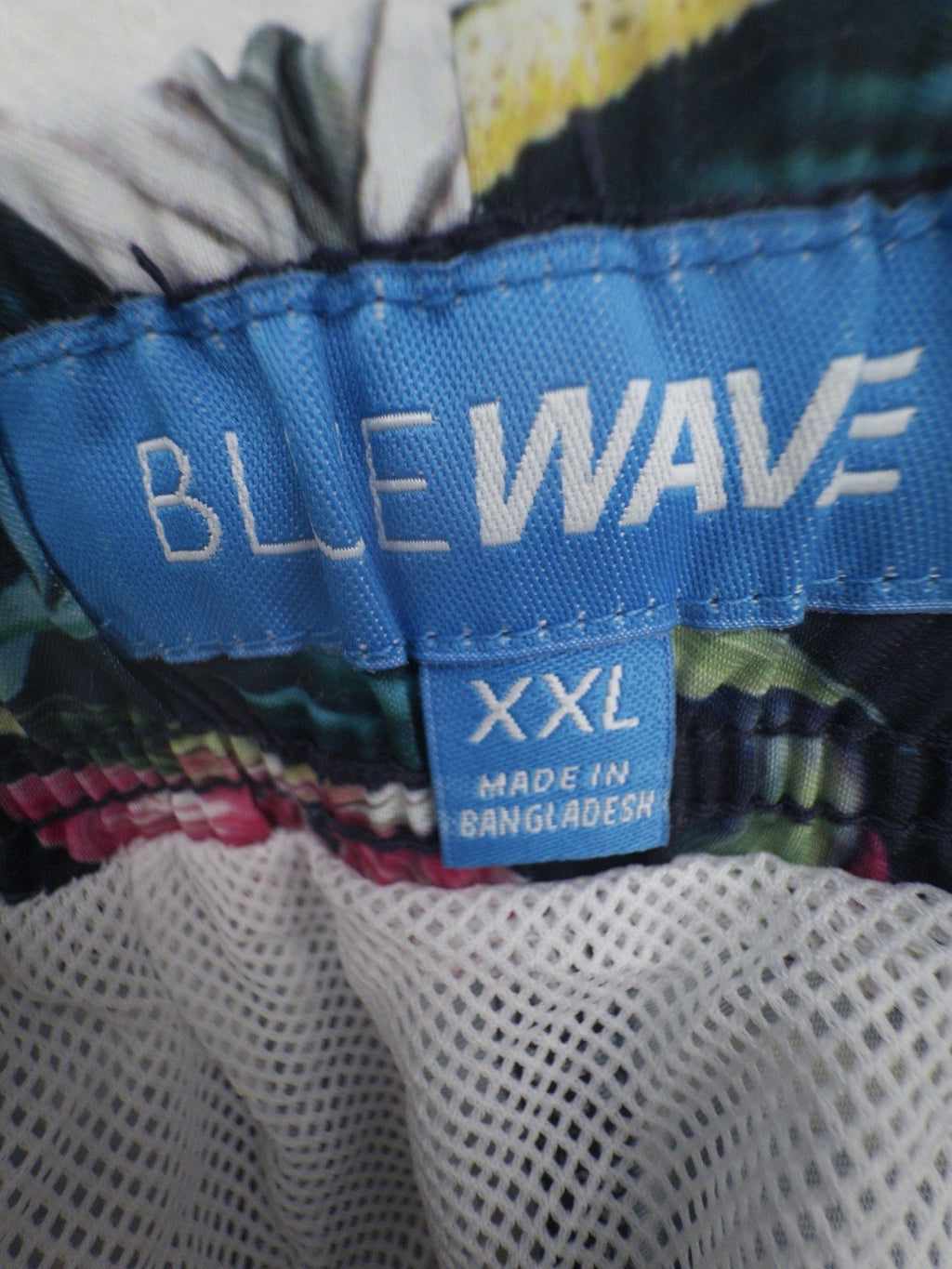 Blue Wave Swim Trunks XXL Mens Black Floral Swimsuit Mesh Lined 6.5” New NWT