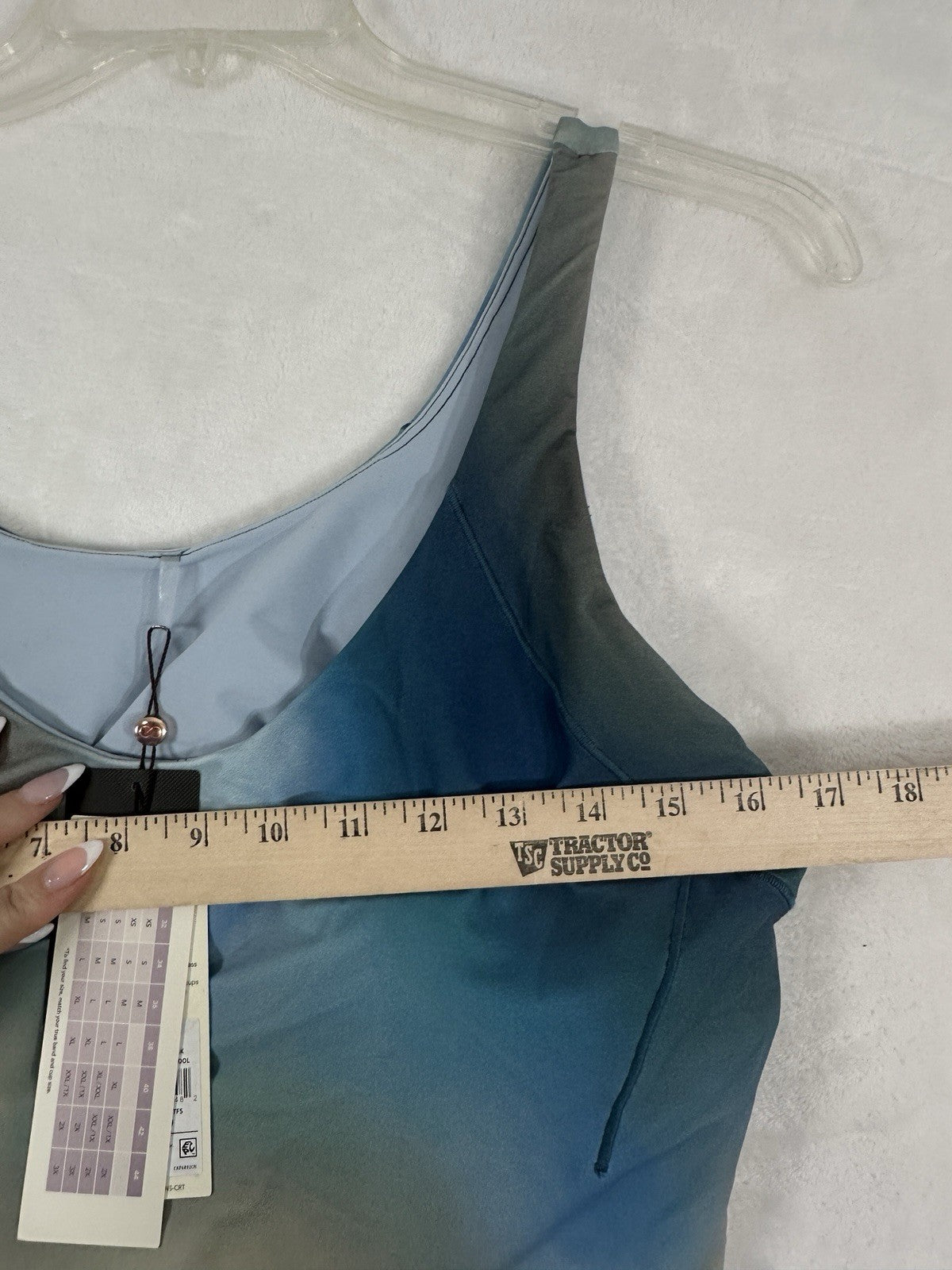 New CALIA Scoop Neck Tank Top XXL 1X Blue NWT Womens Workout Shirt Sports Bra