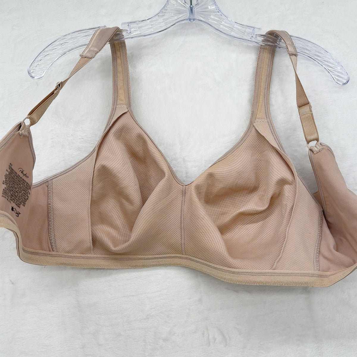 Playtex 18 Hour Bra 42C Womens Beige 4912 Lift Support Wireless