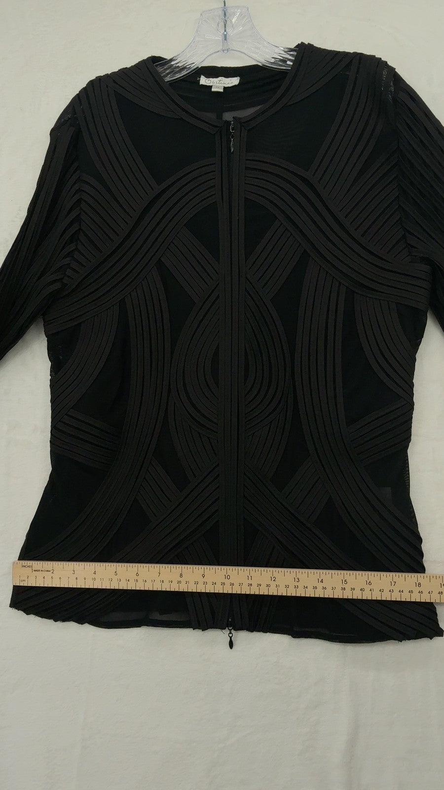 Obstinee Jacket 14 Womens Black Vintage Sheer Whimsigoth Gothic Chic