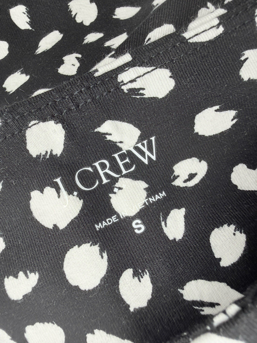J Crew Everyday Leggings Small Black White Polka Dot Full Length Womens New NWT