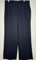 Briggs New York Pants 14 Short Navy Blue Straight Leg Womens 14S