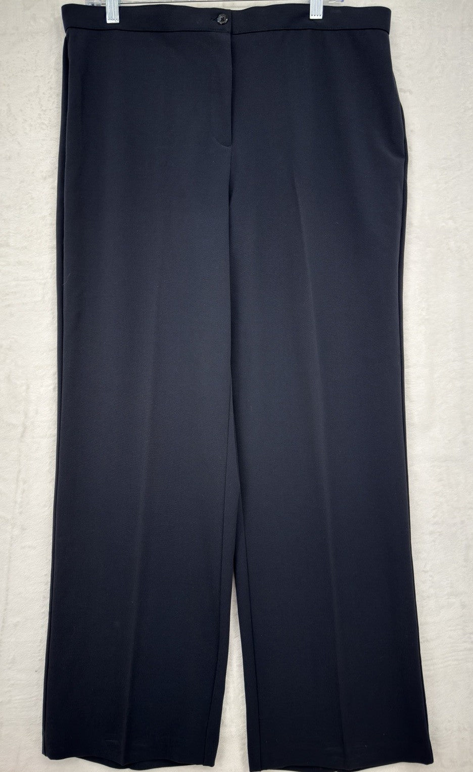 Briggs New York Pants 14 Short Navy Blue Straight Leg Womens 14S