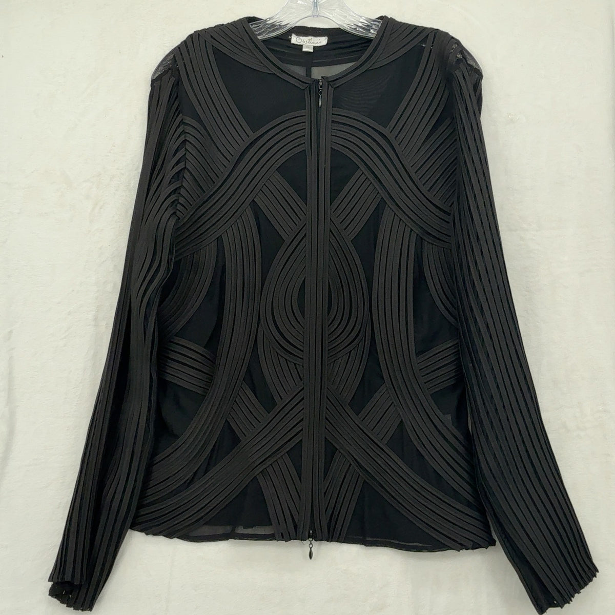 Obstinee Jacket 14 Womens Black Vintage Sheer Whimsigoth Gothic Chic