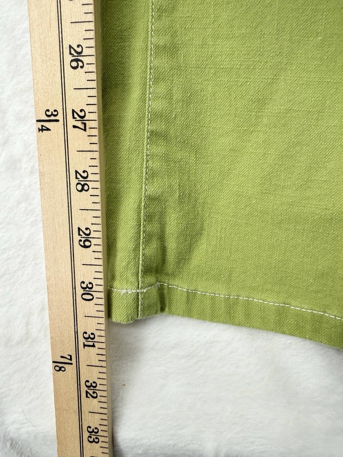 Sigrid Olsen Modernist Jeans 4 Womens Bright Green Straight Leg