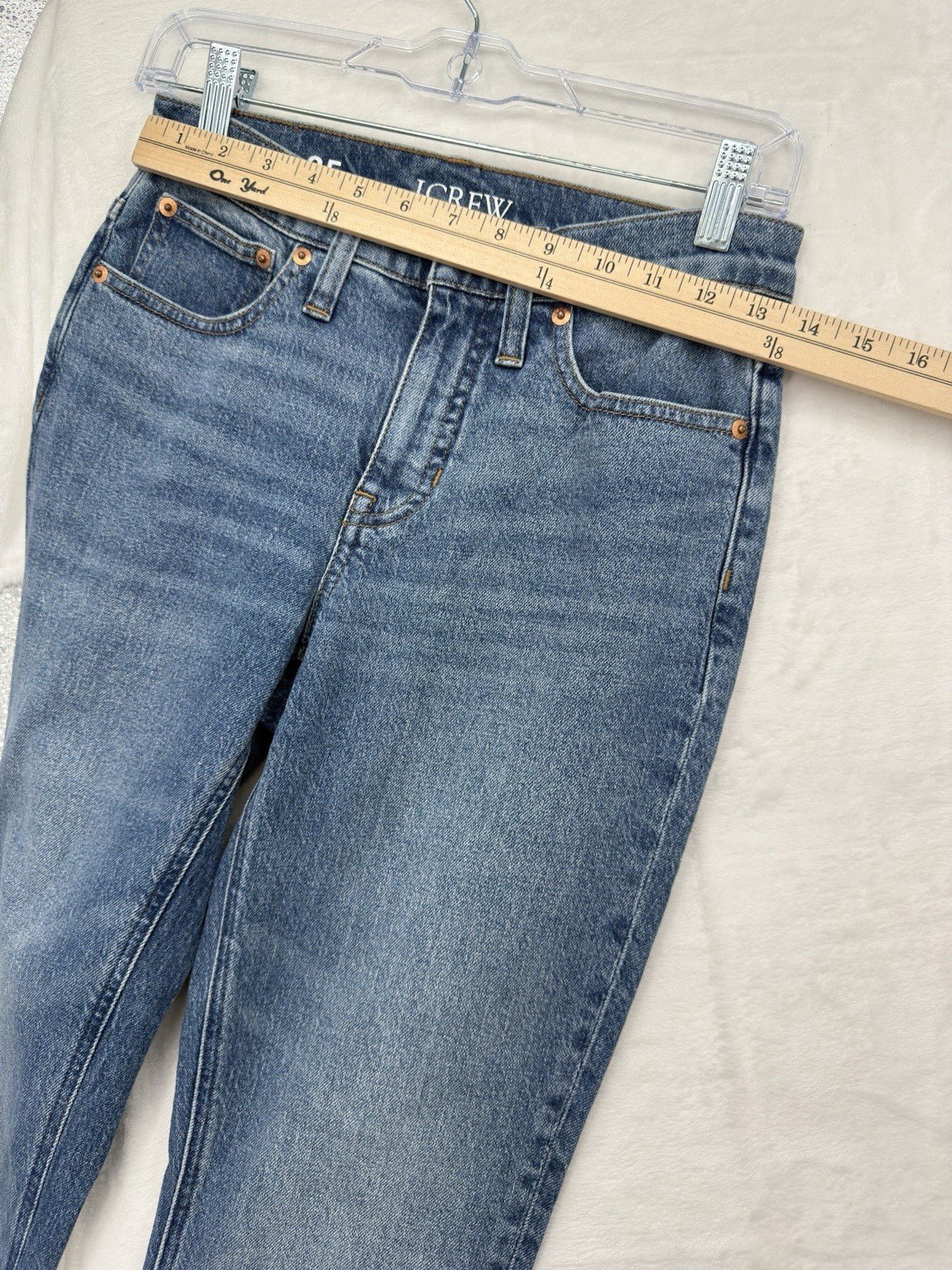 J Crew Demi Boot Crop Jeans 25 Womens Lot 2 Pairs Blue Mid Rise Denim