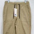 Laguna Joggers Pants Medium Mens Tan Beige Pull On Stretch Twill New NWT