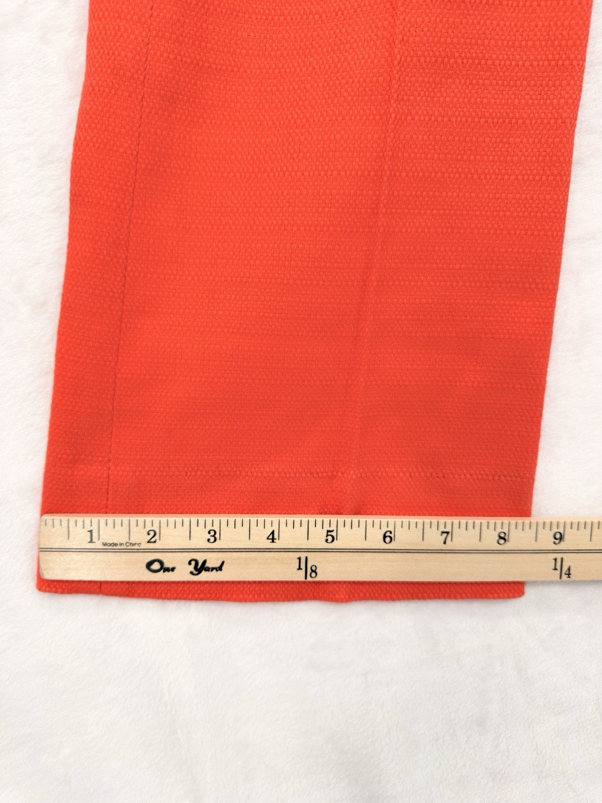 J Crew High Waisted Kickout Crop Pants Grasscloth Orange Red Womens New NWT