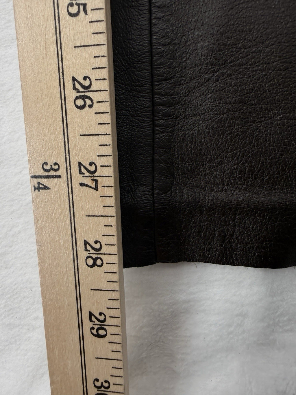 Classiques Entier Leather Pants 6 Petite Womens Brown Lined Straight Leg 6P