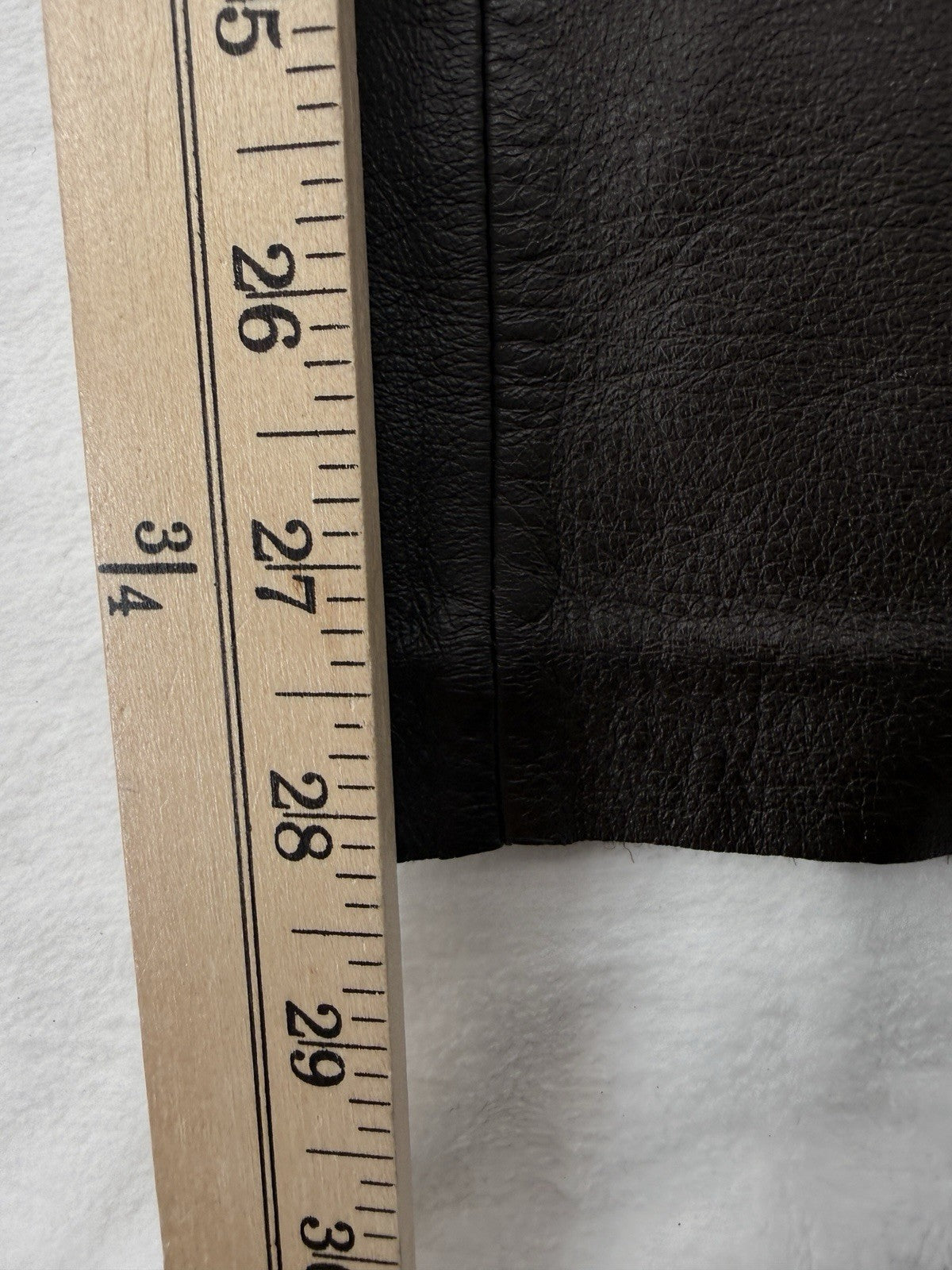 Classiques Entier Leather Pants 6 Petite Womens Brown Lined Straight Leg 6P