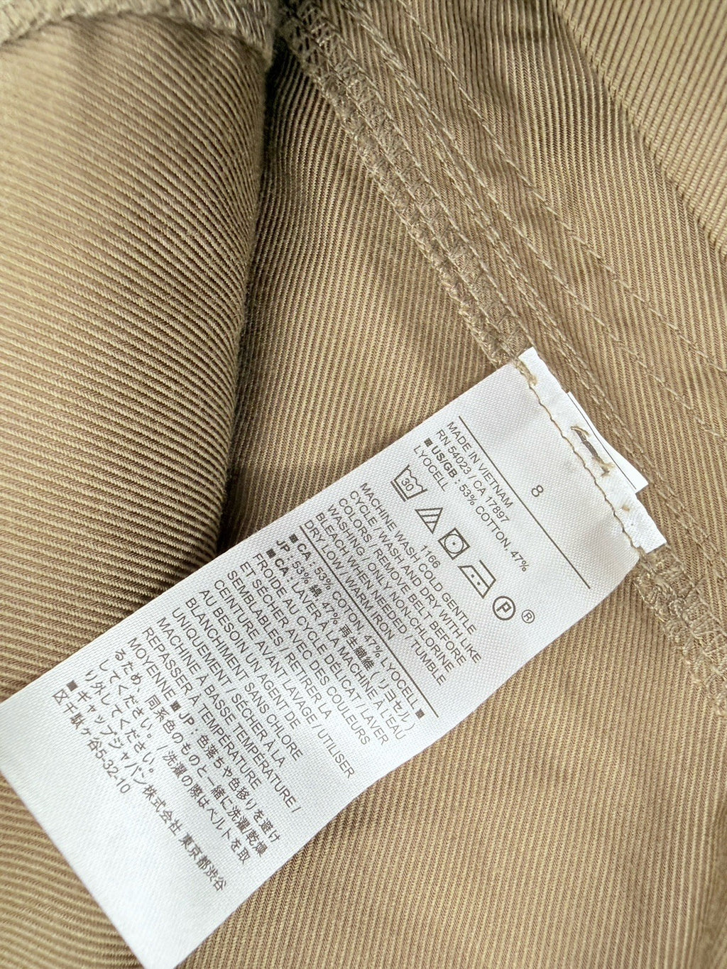 Banana Republic Utility Mini Skirt 8 Womens Belt Twill Brown New NWT
