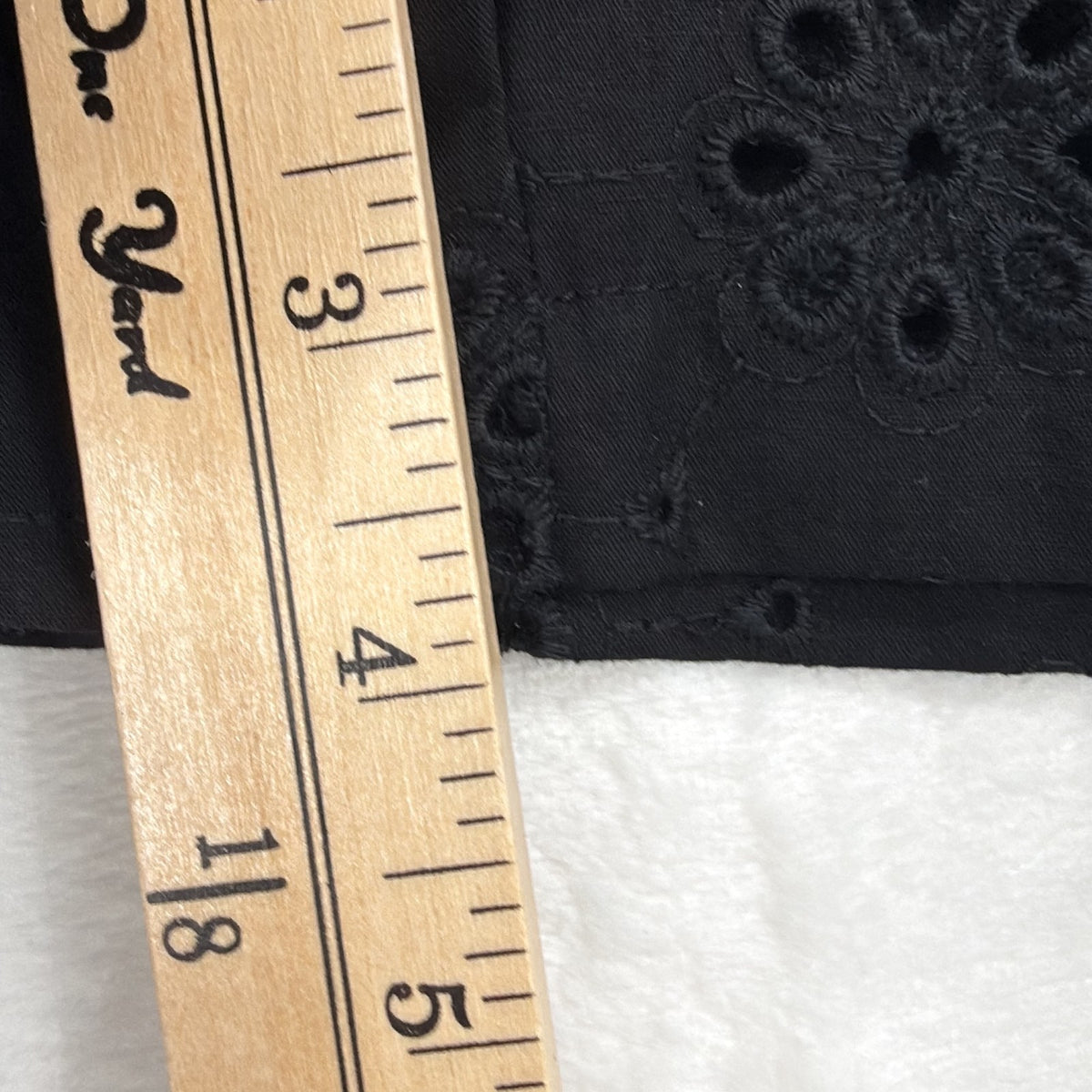 Gap Body XS Pajama Shorts Womens Black Eyelet Cotton Poplin PJ Sleep New NWT