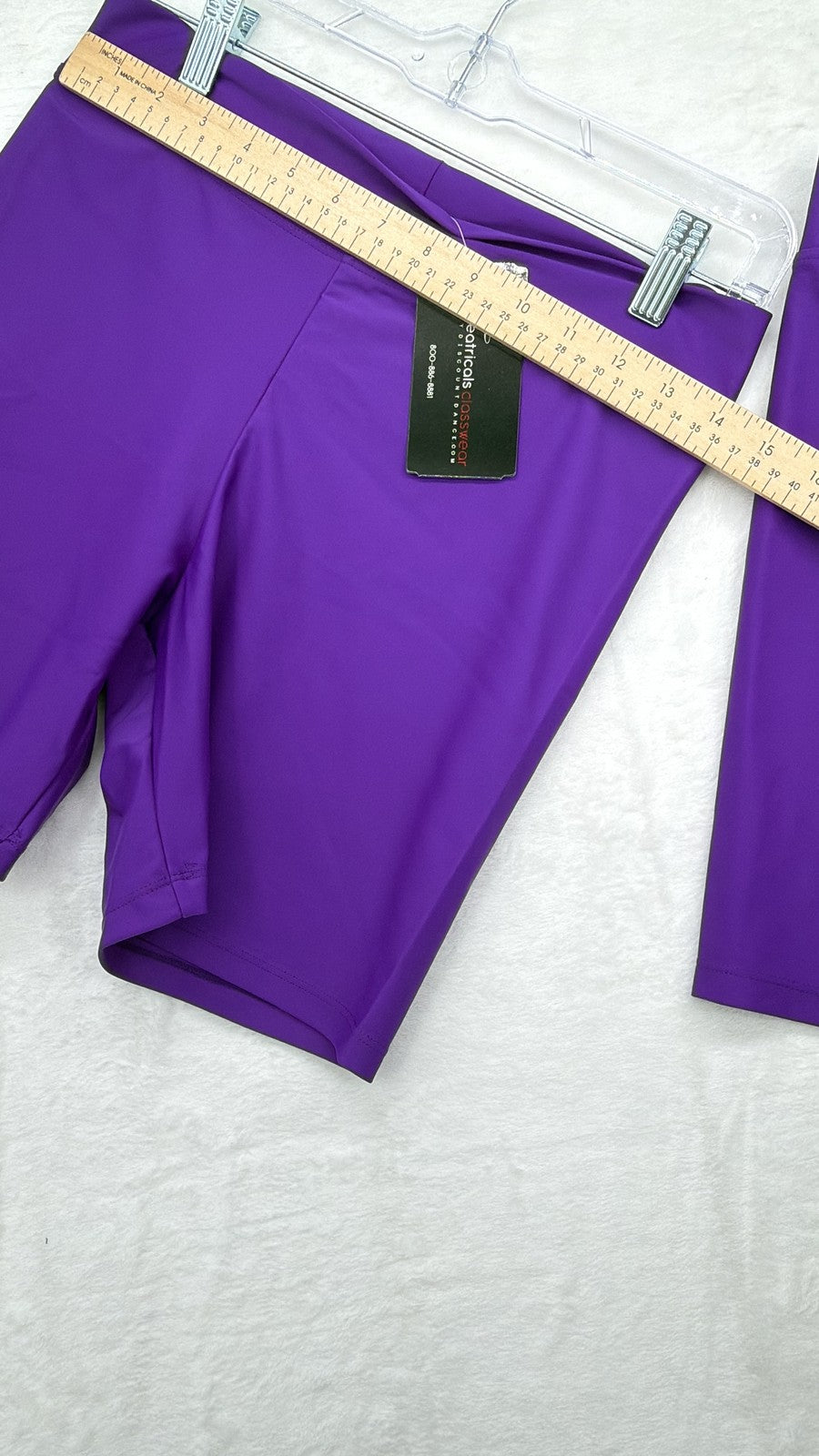 Theatricals Dance Shorts XL Womens Purple Lot 2 Dancewear Mid Rise 6” New NWT