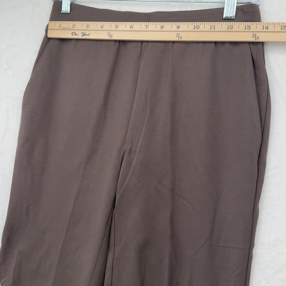 Marla Wynne Layers Pull On Pants Small Womens Brown Knit
