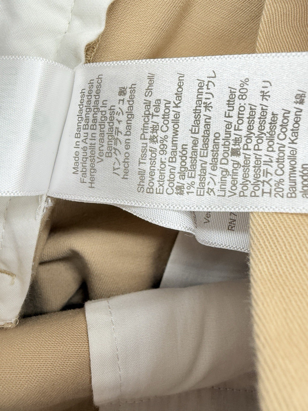 J Crew Flex Slim Chino Pants 29x32 Tan Beige Mens Cotton Stretch