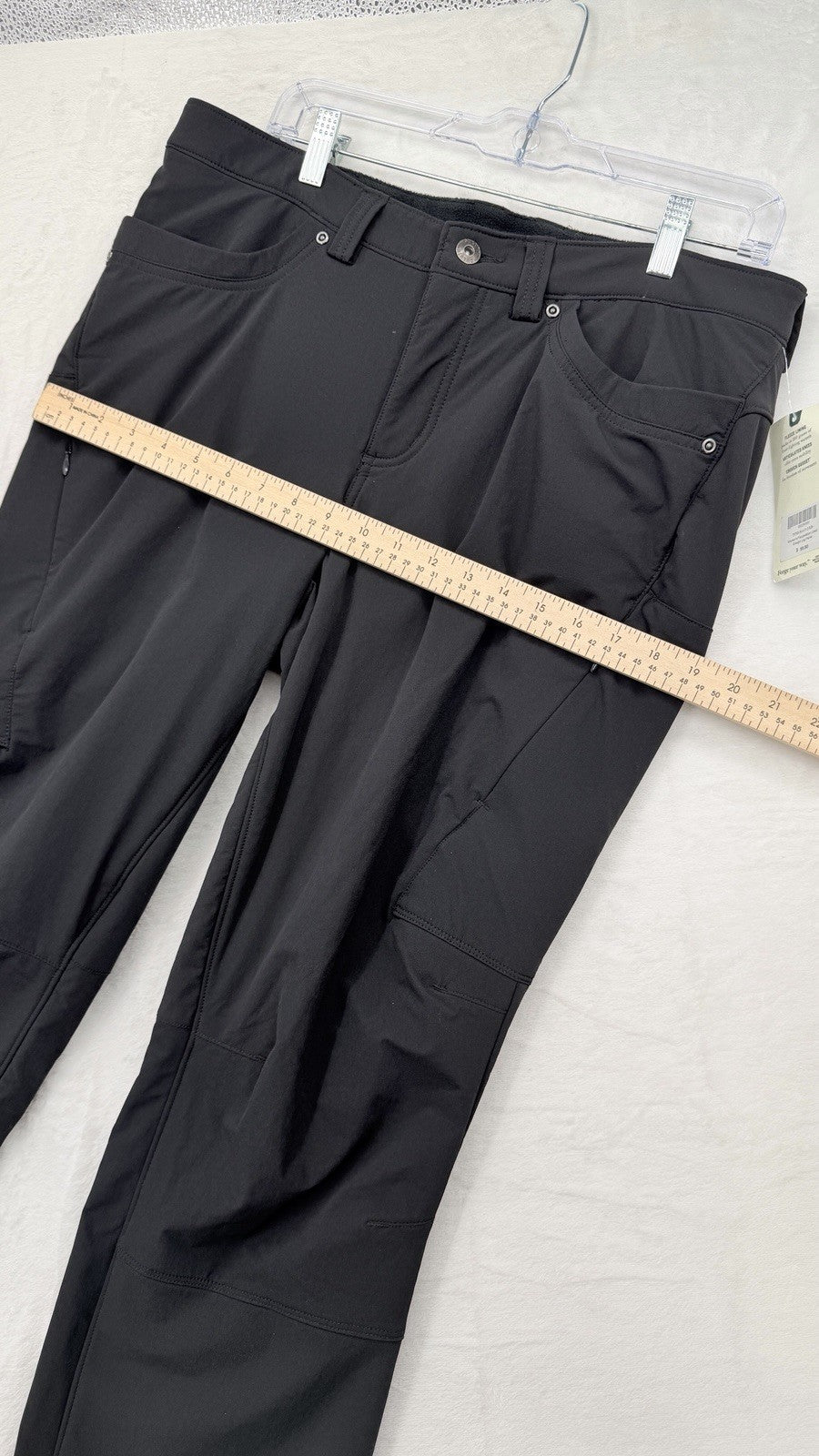 Duluth Trading Flexpedition Pants Womens 12 Black 12x29 Fleece Lined New NWT