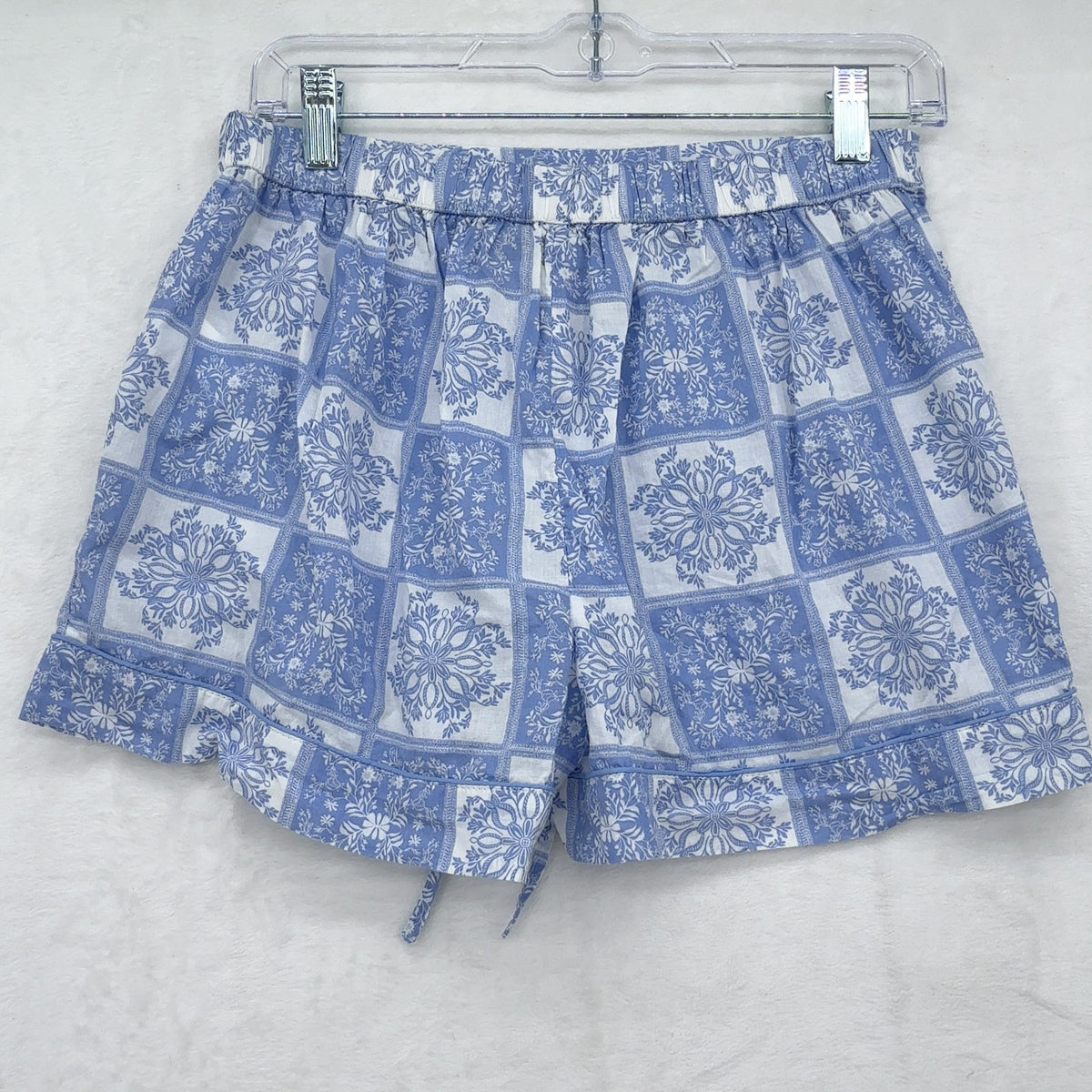 Joie Shorts Small Womens Blue Floral 100% Organic Cotton 2.5”