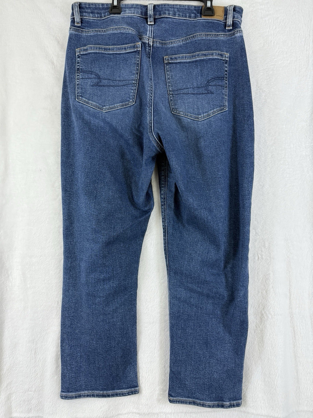 American Eagle Mom Jeans 10 Short Womens High Rise Blue