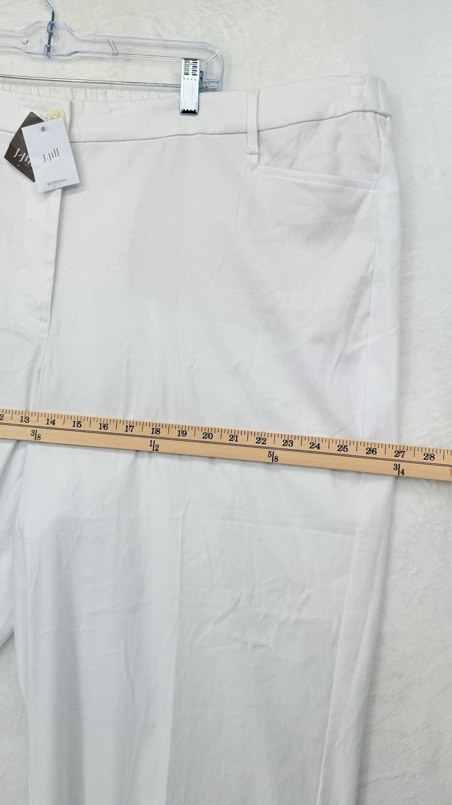 J Jill Linen Stretch White 4X Pants Plus Size Women *Read New NWT