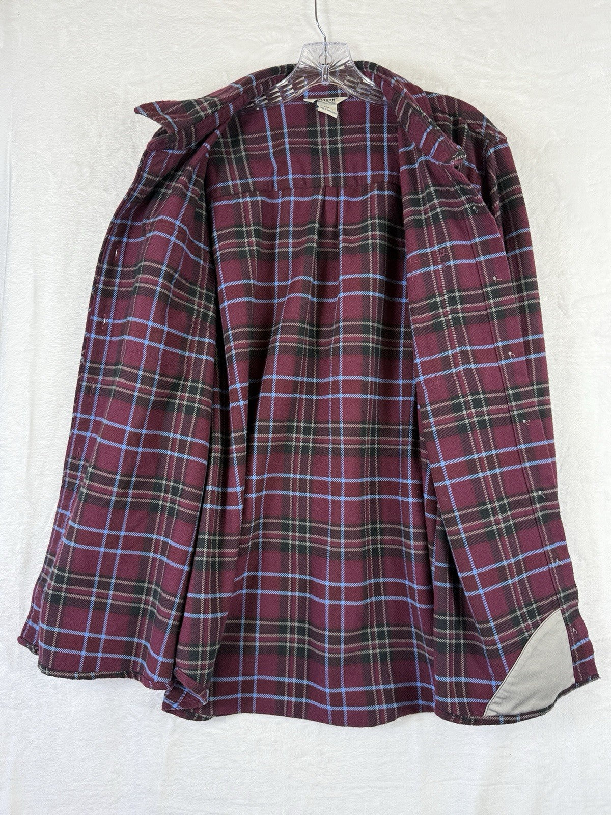 Duluth Trading Flannel Shirt XXL Women’s Purple Plaid Long Sleeve Shirt Top