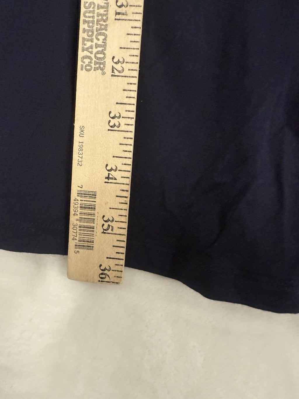 Ann Taylor Loft Dress Small Tall ST Navy Blue A-Line Crochet Knit Short Sleeve