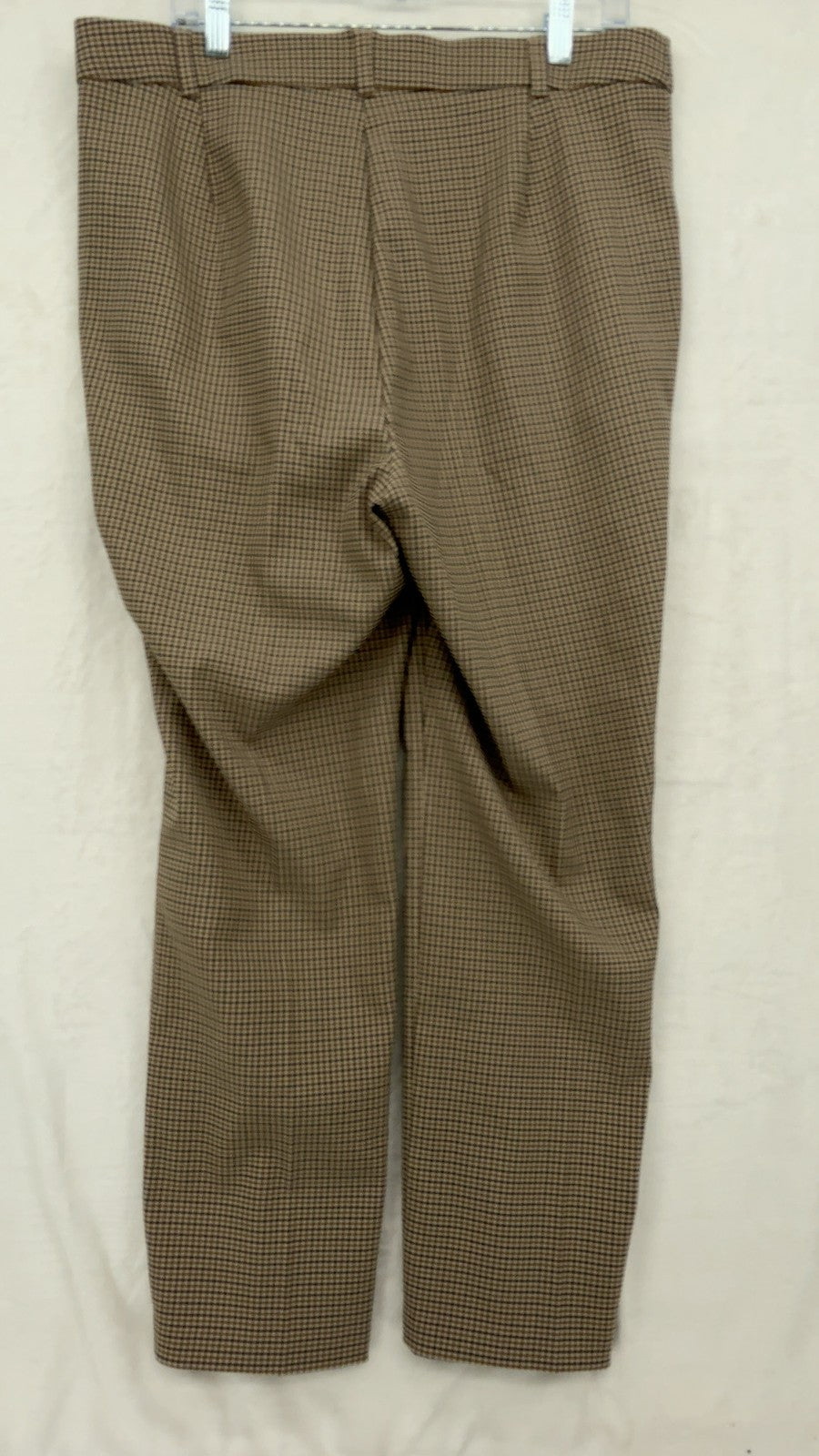 Rafaella Dress Pants 16 Womens Brown Plaid Pull On Stretch