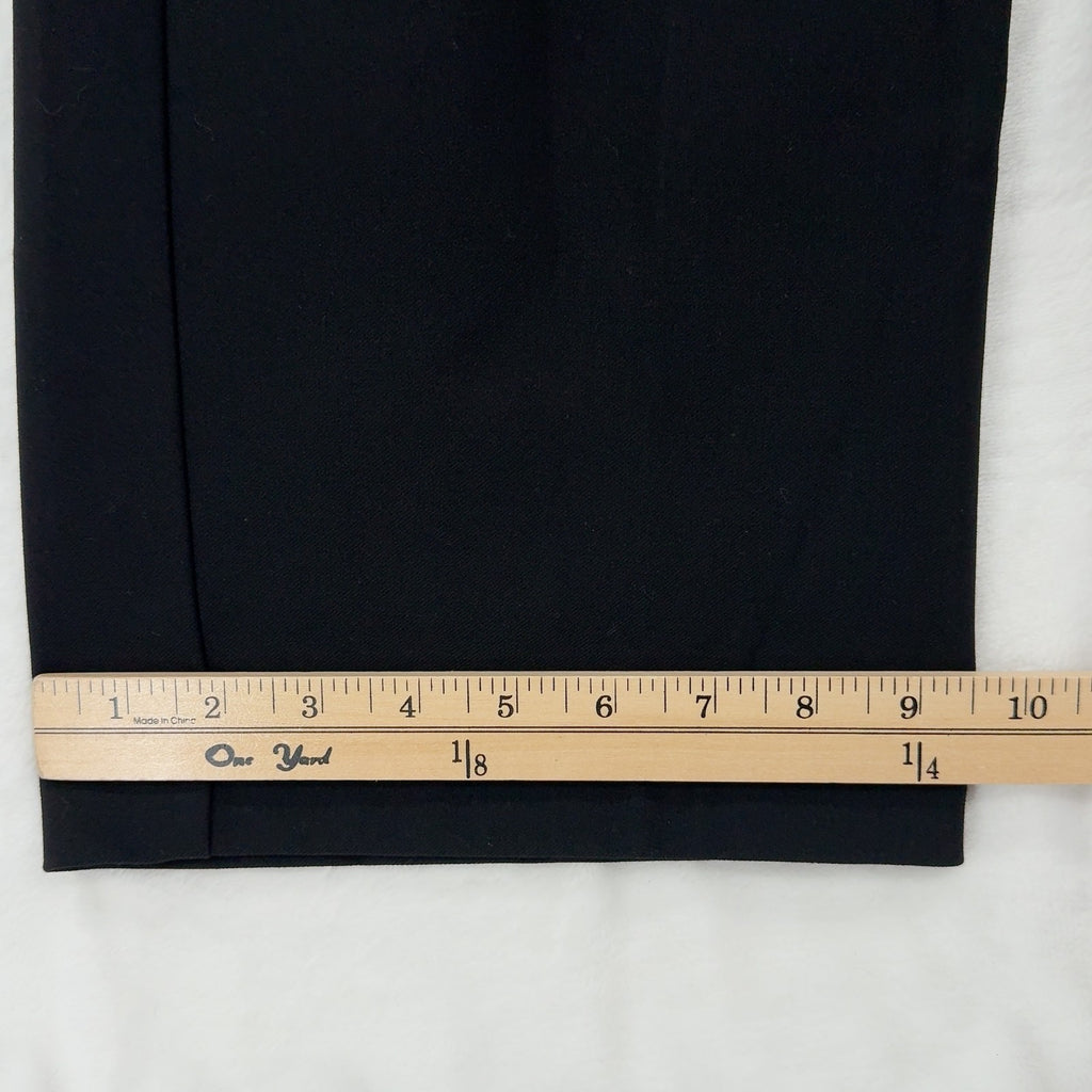 GU Uniqlo Pleated Wide Leg Pants XS Womens Black High Rise New NWT