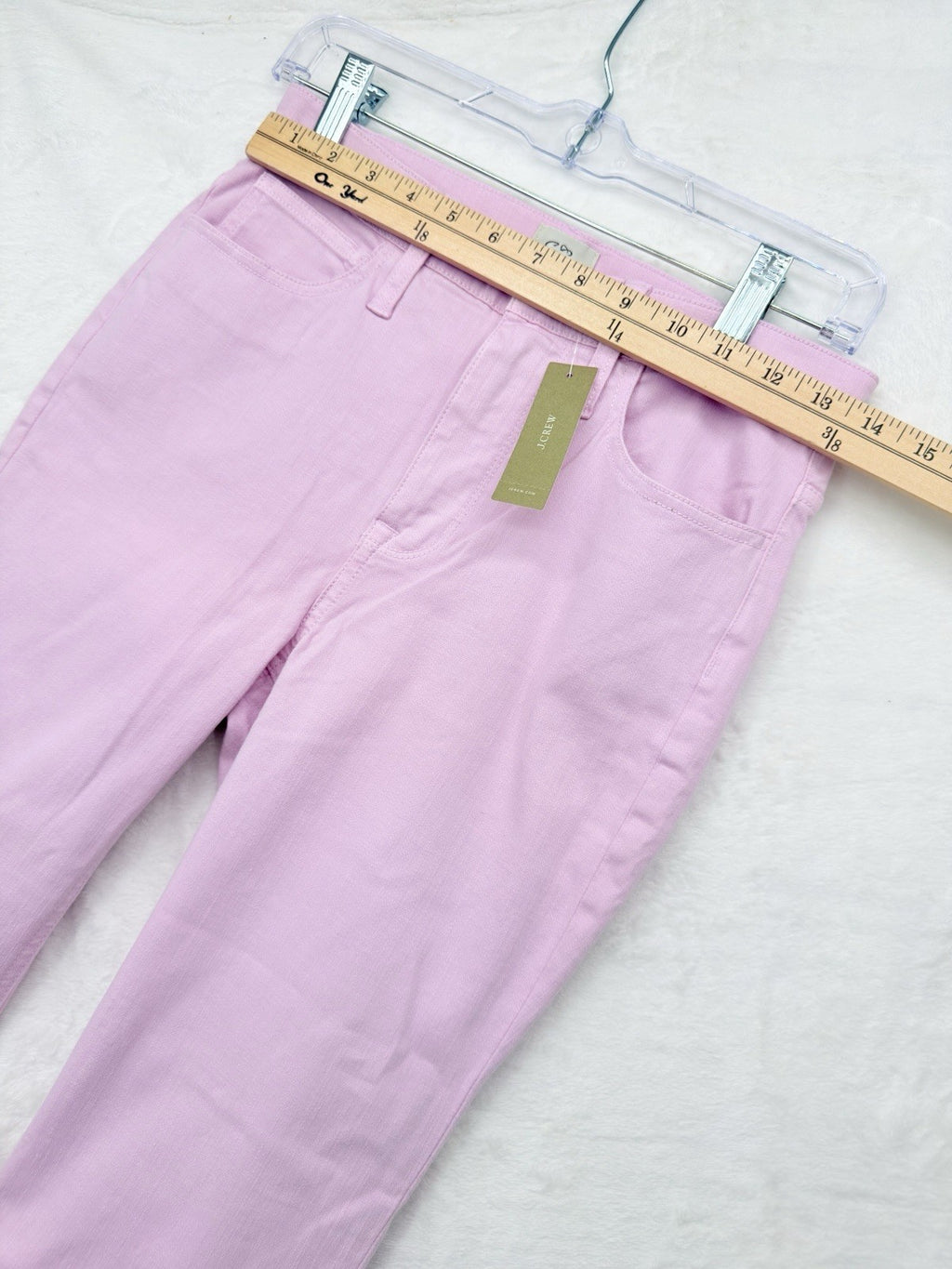 J Crew Billie 9” Demi Boot Crop Jeans 25 Lavender Pink Denim Womens New NWT