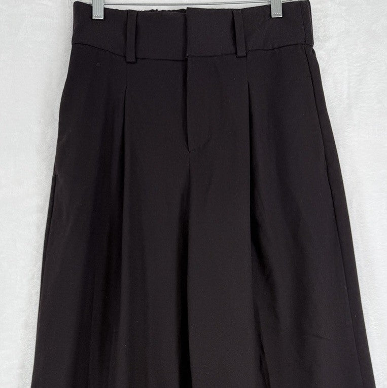 Banana Republic Wide Leg Pants 0 Dark Brown Womens