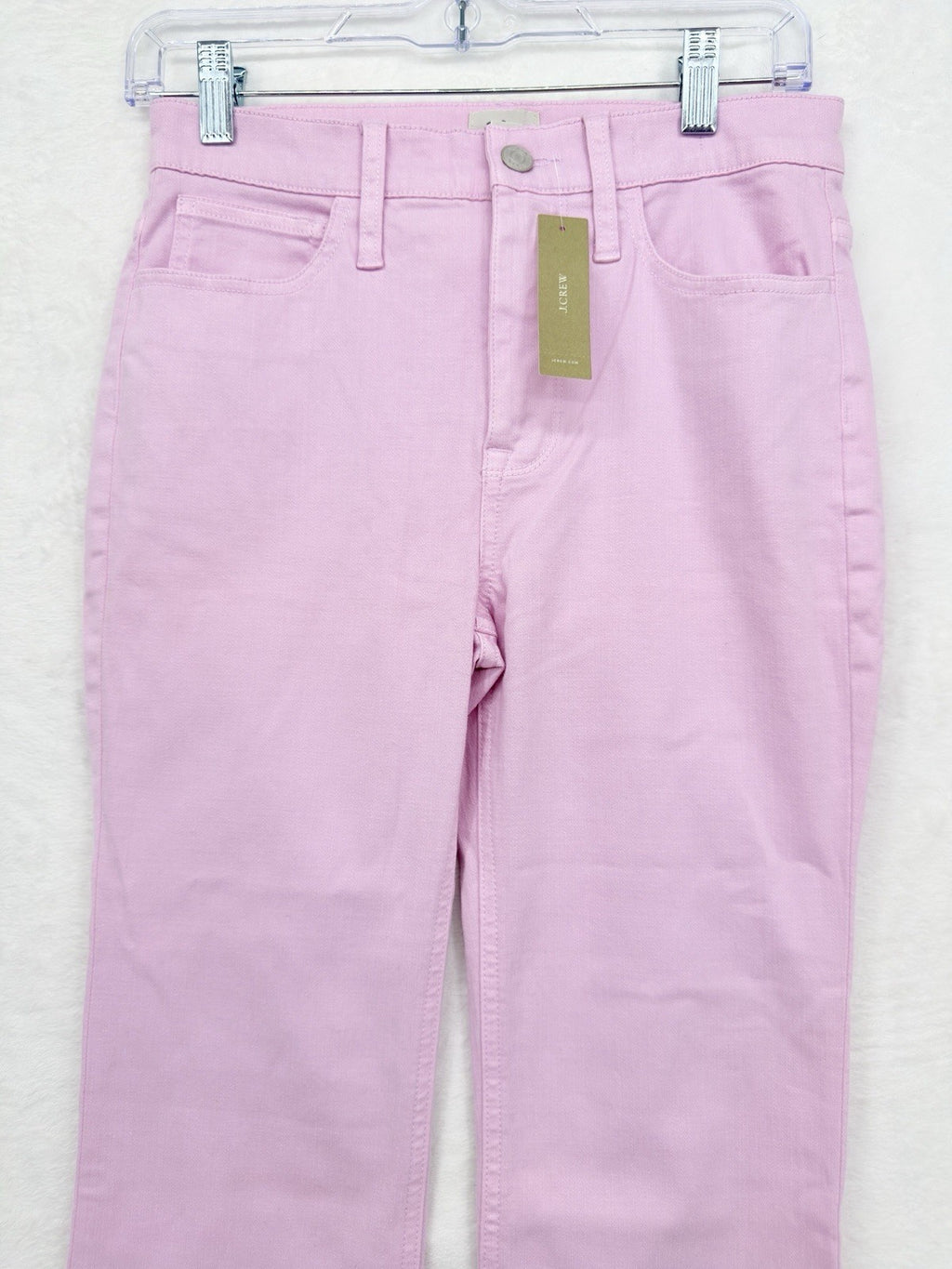 J Crew Billie 9” Demi Boot Crop Jeans 25 Lavender Pink Denim Womens New NWT