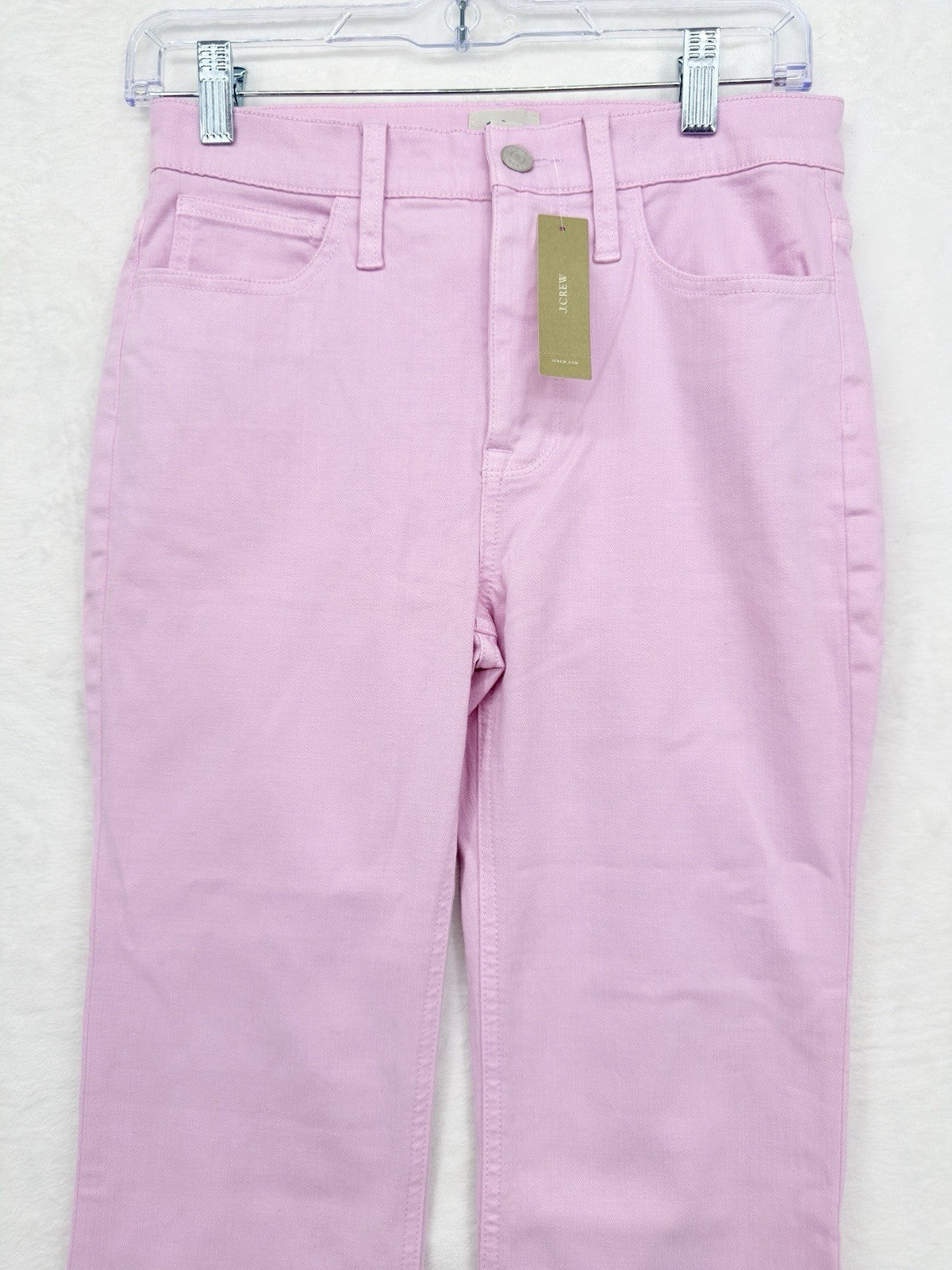 J Crew Billie 9” Demi Boot Crop Jeans 25 Lavender Pink Denim Womens New NWT