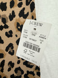 J Crew Small Full Length Everyday Leggings in Leopard Print Knit Womens New NWT