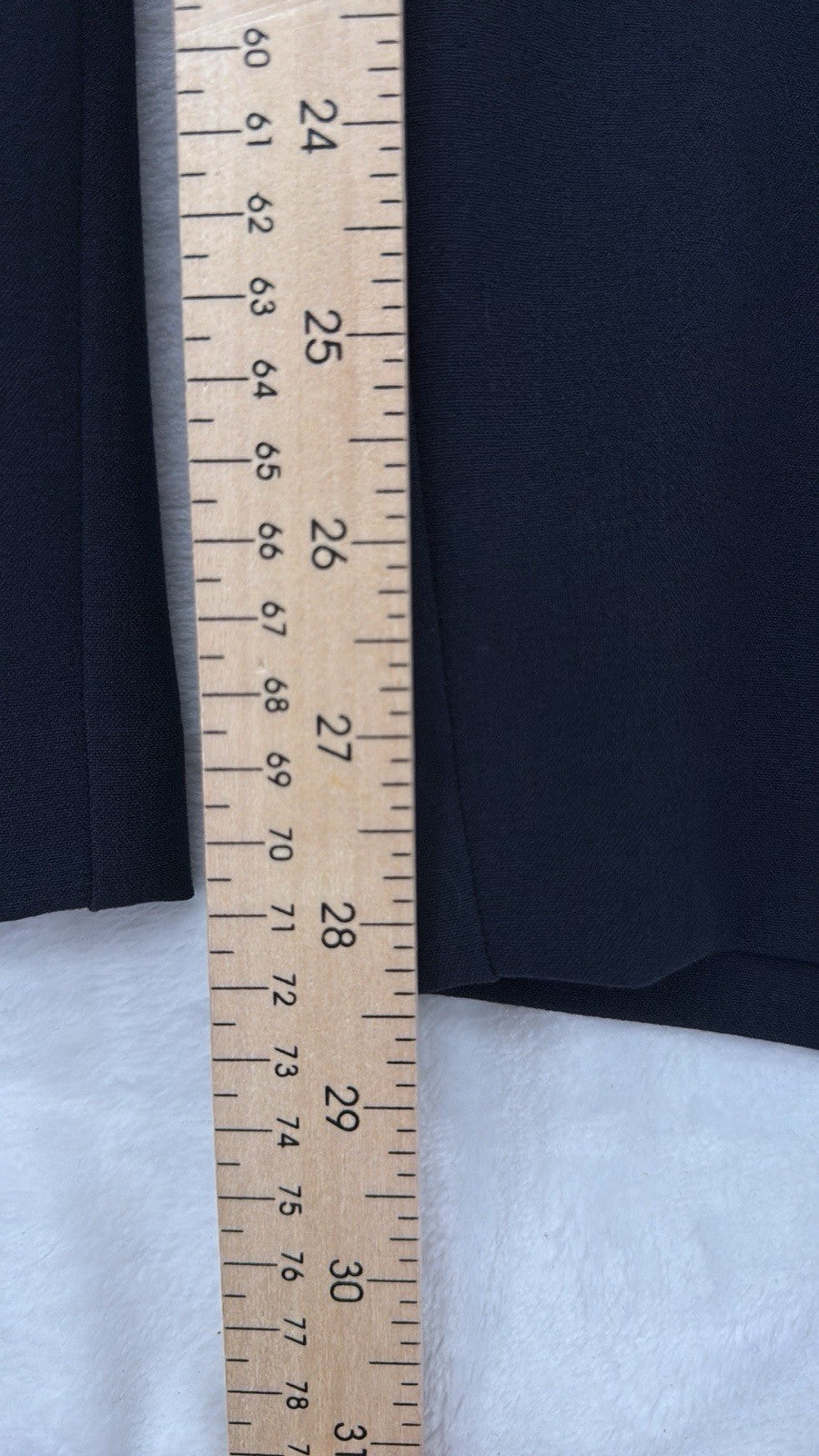 Briggs New York Pants 12 Short Navy Blue Pull On Straight Leg Womens 12S