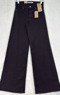 Levis 318 Shaping Wide Leg 26 Jeans Black 26x32 Womens New NWT
