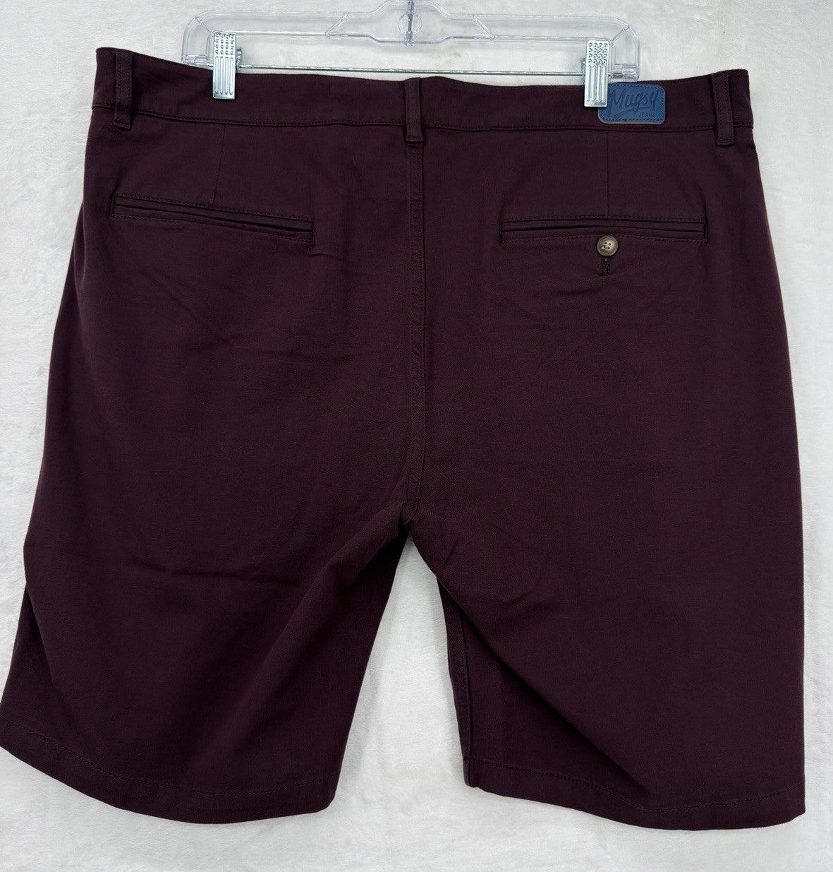 Mugsy Shorts 38 Ports 9” Maroon Chino Mens