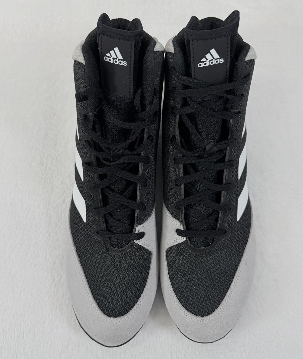 Adidas Mat Wizard 11 Black Gray White Wrestling Shoes Men
