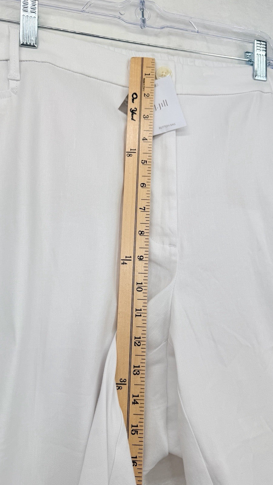 J Jill Linen Stretch White 4X Pants Plus Size Women *Read New NWT