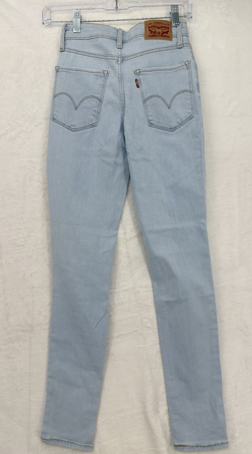 Levis 721 High Rise Skinny 25 25x30 0 Womens Light Blue High Rise New NWT