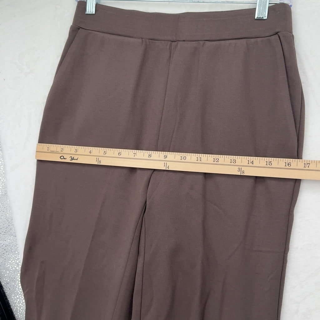 Marla Wynne Layers Pull On Pants Small Womens Brown Knit