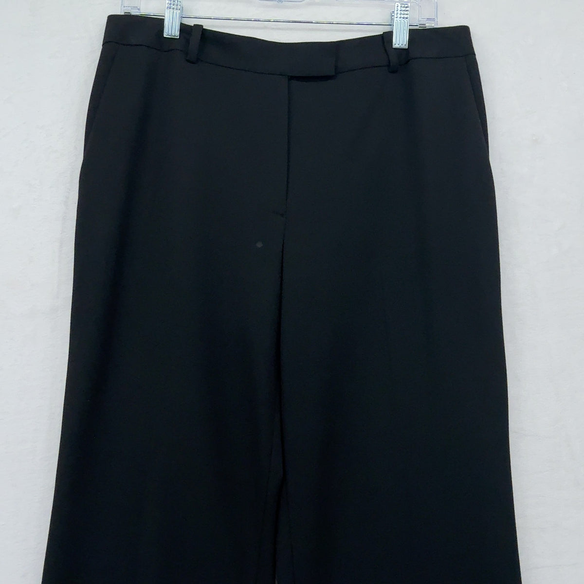 Brooks Brothers 346 Dress Pants 12 Womens Black Caroline Fit Straight Leg